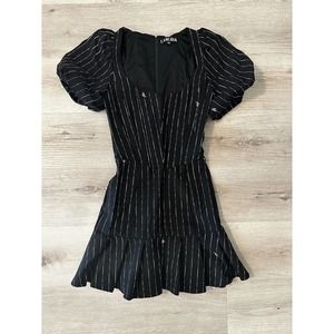 Chelsey Puff Sleeve Pinstripe Minidress I.AM.GIA size XS
